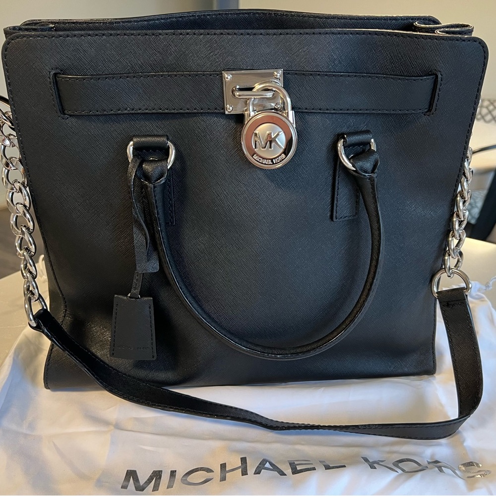 Michael Kors Hamilton Leather Satchel